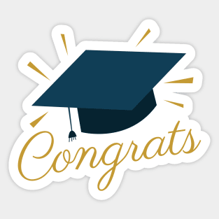 Congrats graduate text design Sticker